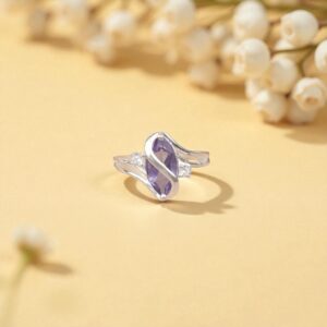 Sevara Amethyst Twist Ring