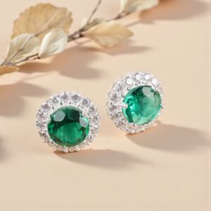 Sevara Emerald Glow Studs