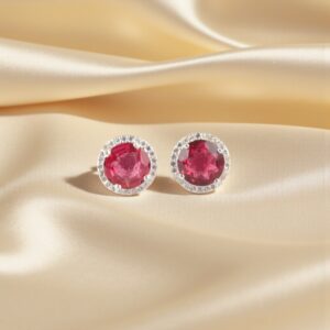 Sevara Classic Halo Stud Earrings