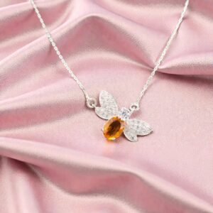 Sevara Sunlit Glow Butterfly Pendant