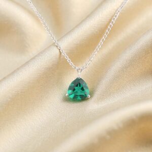 Sevara Emerald Prism Pendant