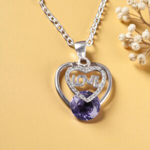 Sevara Amethyst Love Pendant