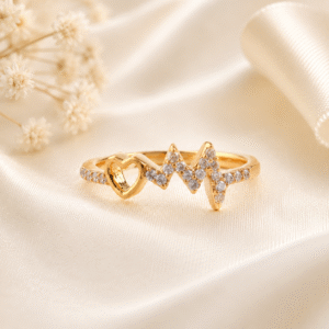 Sevara Heartbeat Glow Ring For Women | Birthday Anniversary Jewellery Gift For Her - Partywear Rings for Women