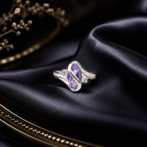 Sevara Siberian Purple Twist Ring For Women | Everyday Jewellery for Women