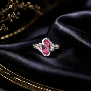 Sevara Rose Pink Infinity Twist Ring For Girls | Jewellery Gift For Her