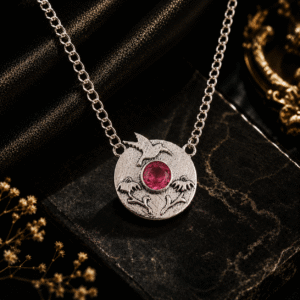 Sevara Rose Pink Sky Pendant Necklace For Women | Oxidised Jewellery Gift Ideas For Her